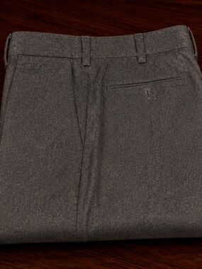 Valentini 100% Wool Mid Grey Dress Trousers